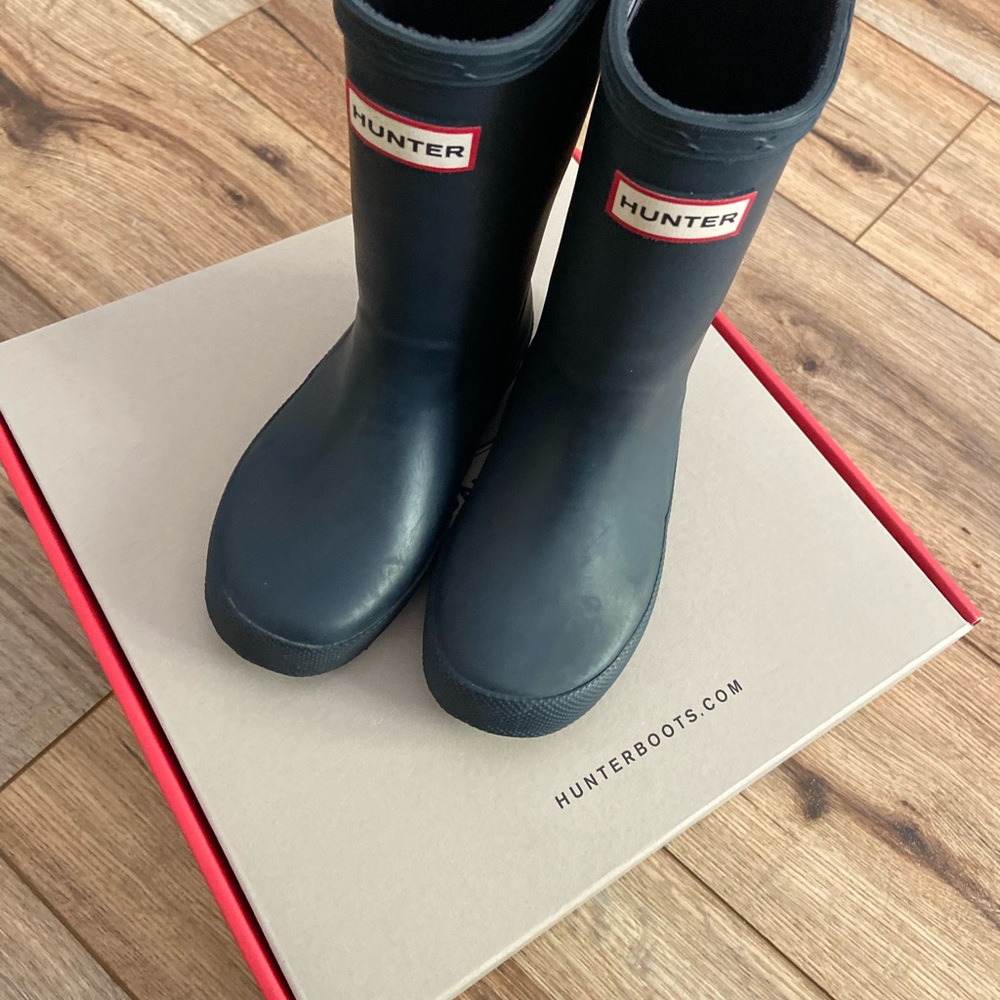 Hunter Kids First Classic Navy Rain Boots